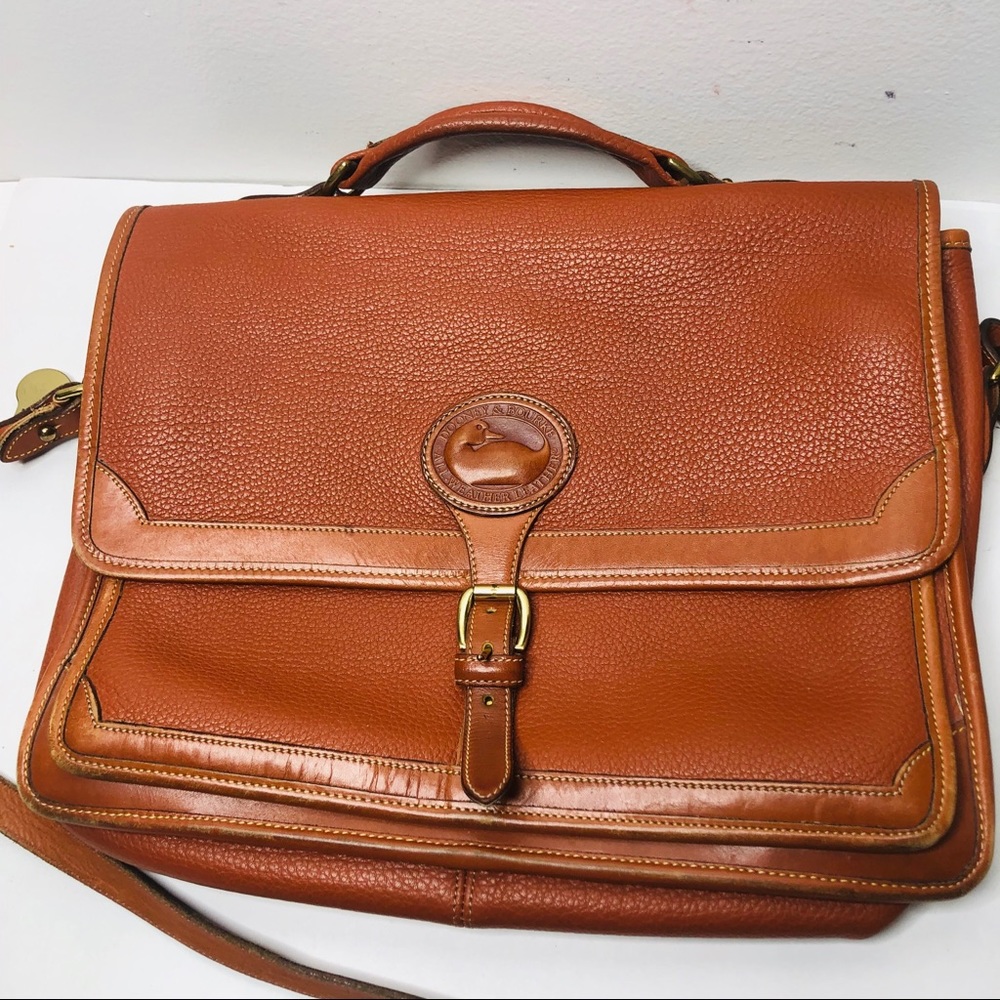 Dooney & Bourke Tan Leather Laptop Bag